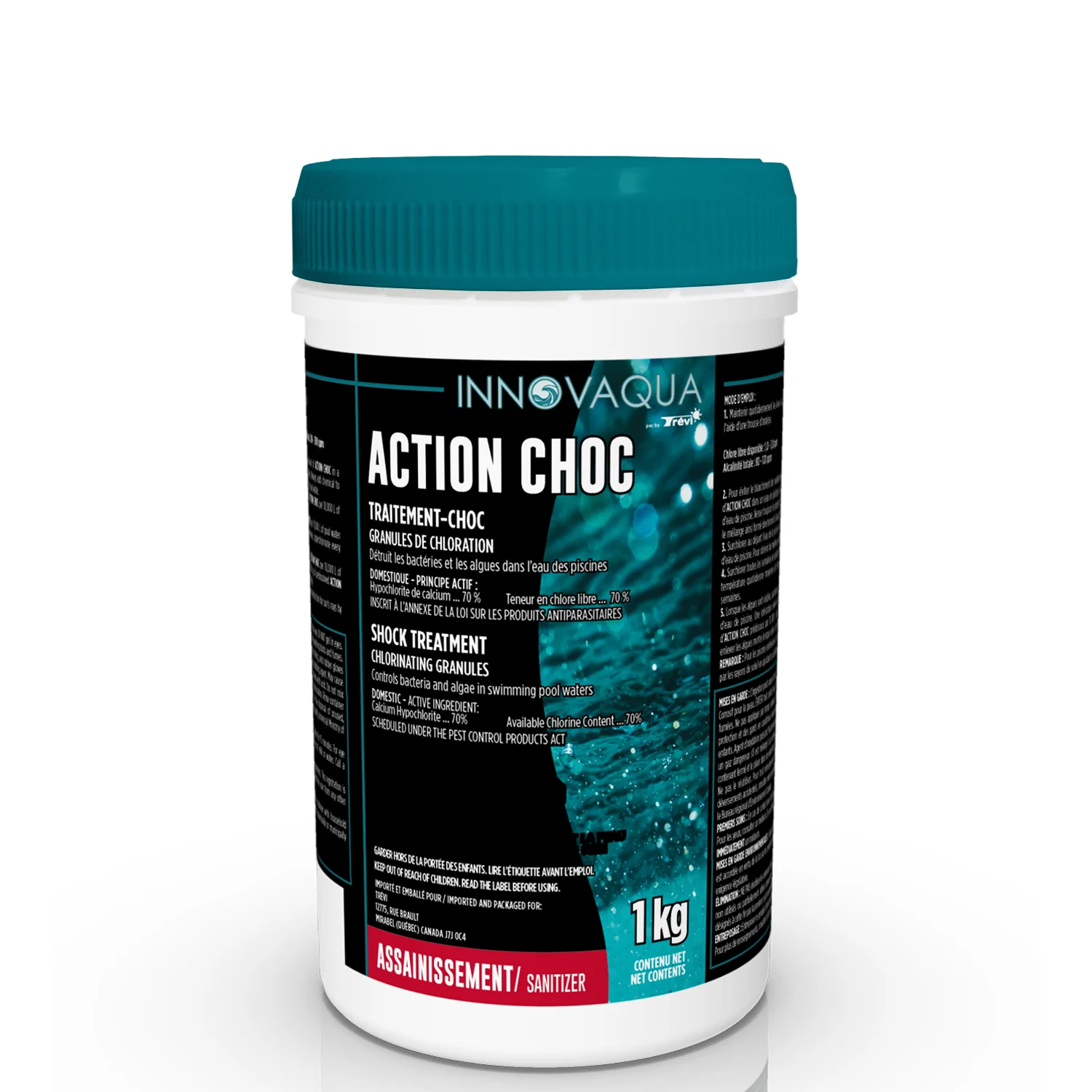 Traitement de choc pour piscine action choc 1 kg