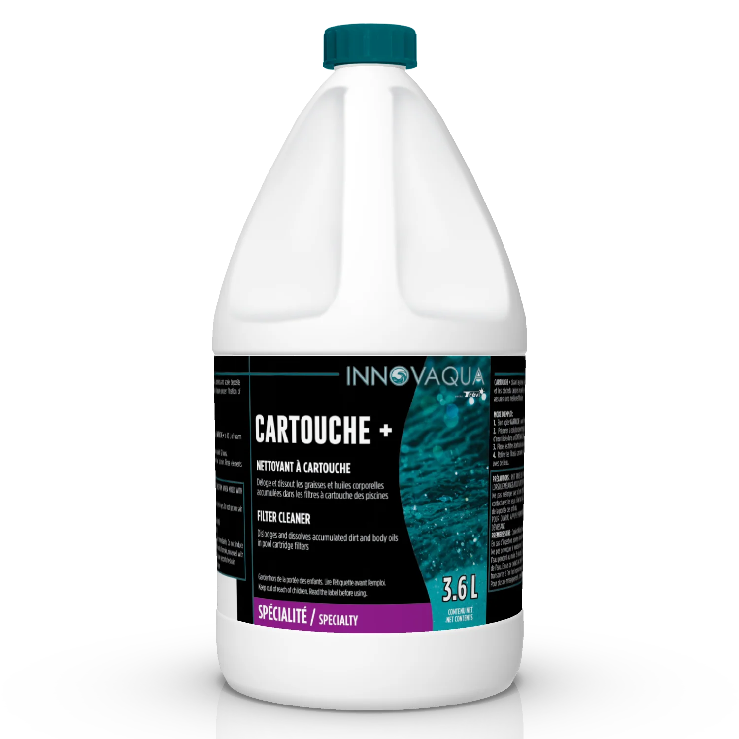 Nettoyant à cartouche pour piscine - Cartouche + 3.6L