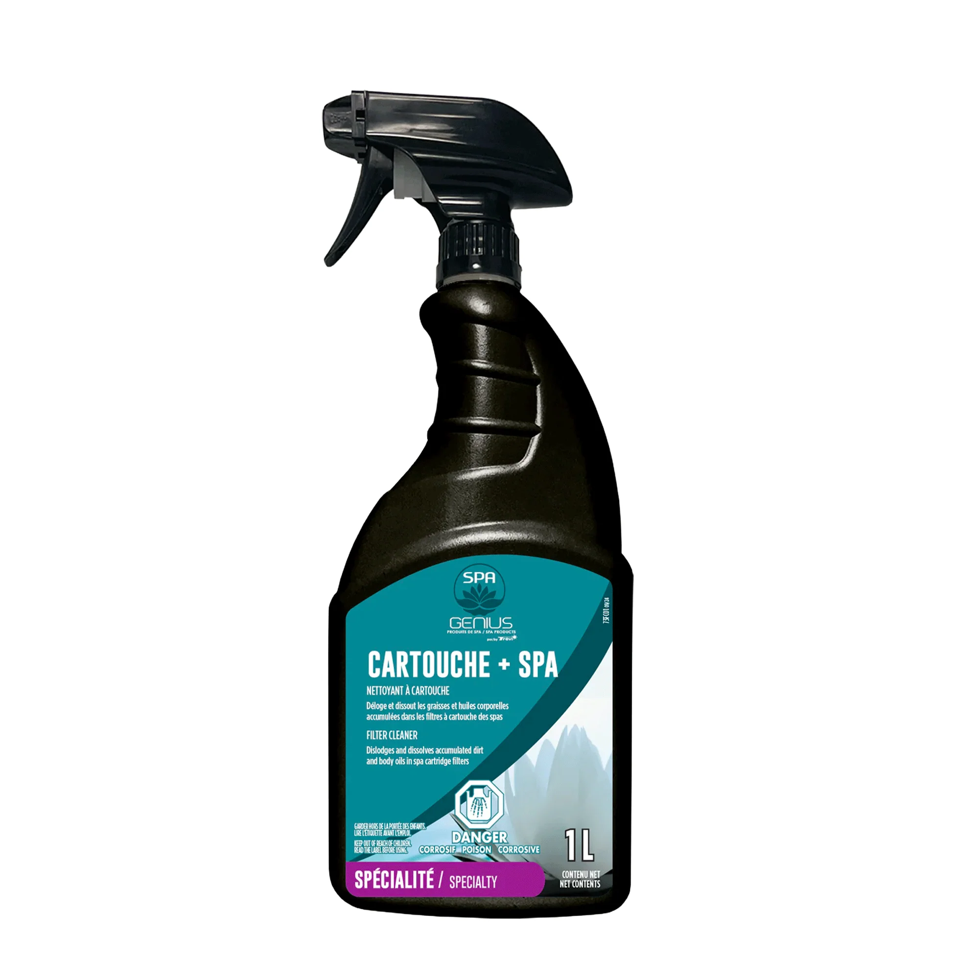 Nettoyant à cartouche pour spa - Cartouche + spa 1L