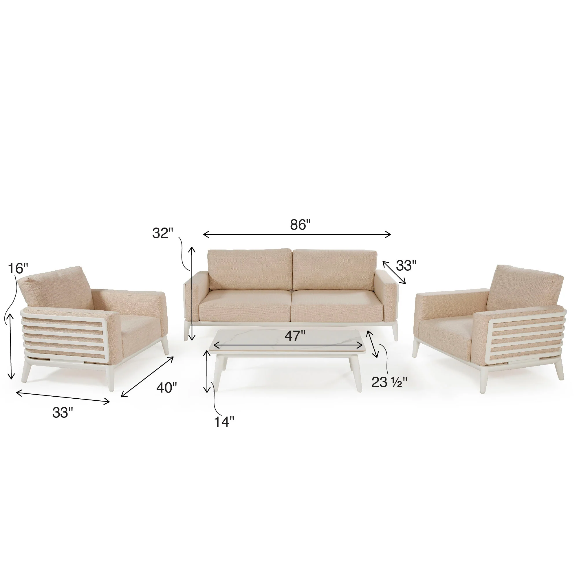 Ensemble salon Abella - Image 6