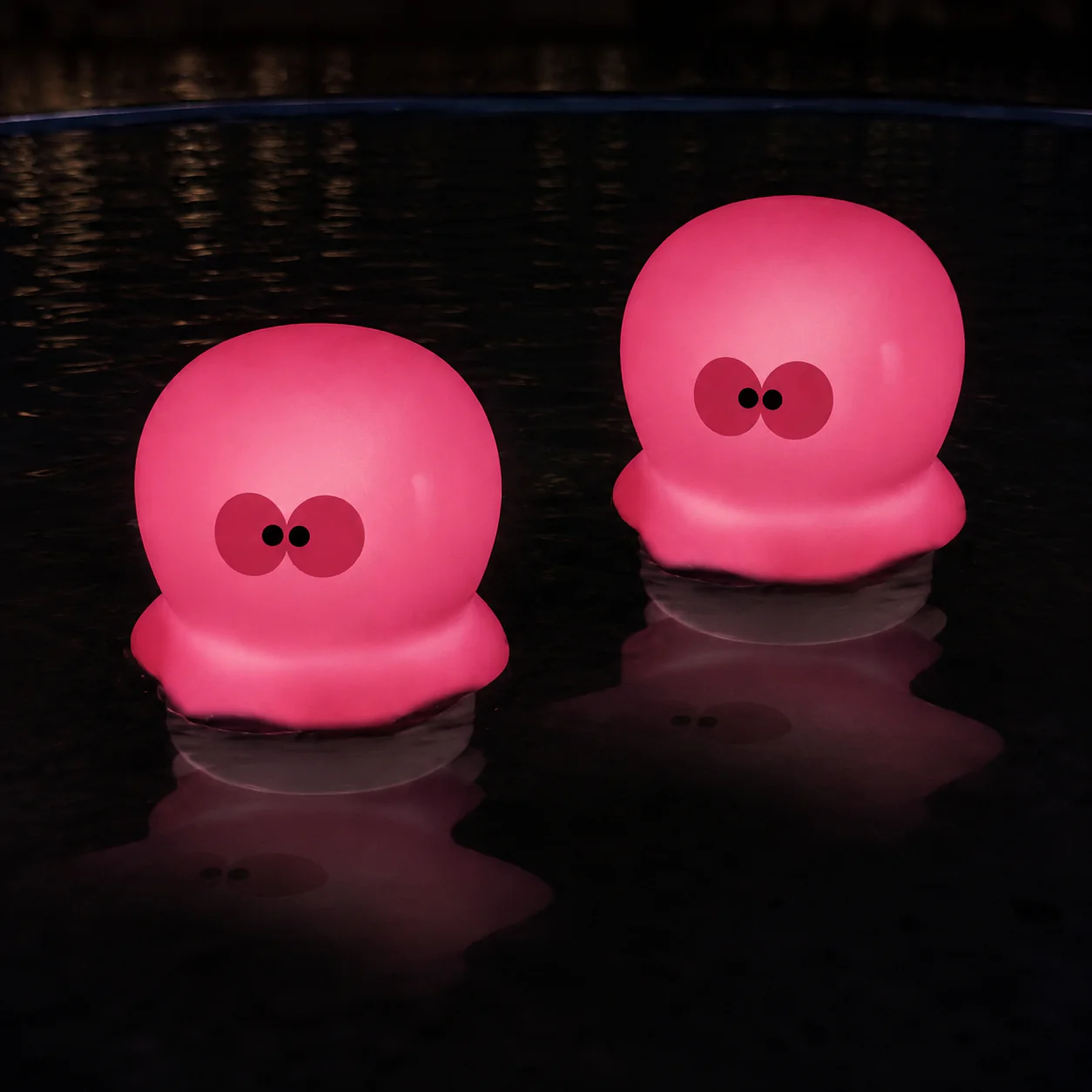 Lumière flottante solaire petite pieuvre rose pour piscine et spa - CT228Z - Image 2