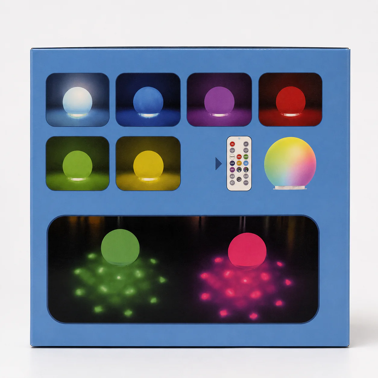 Lumière LED flottante en boule pour piscine et spa - CT223W - Image 2