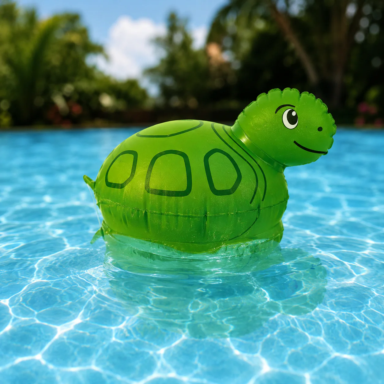 Lampe solaire gonflable en forme de tortue pour piscine et spa - CT311 - Image 3