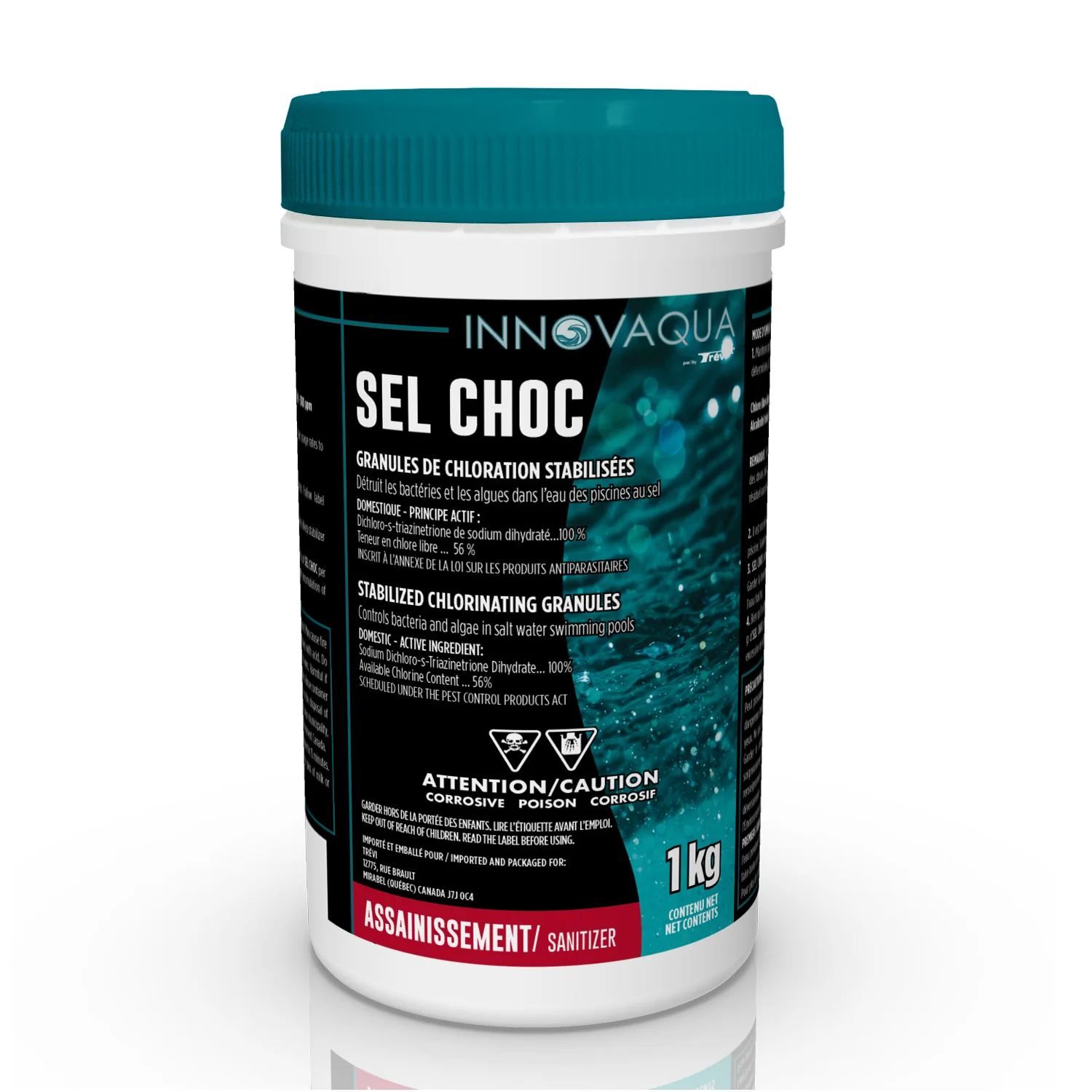 Traitement de choc pour piscine au sel - Sel choc 1 kg