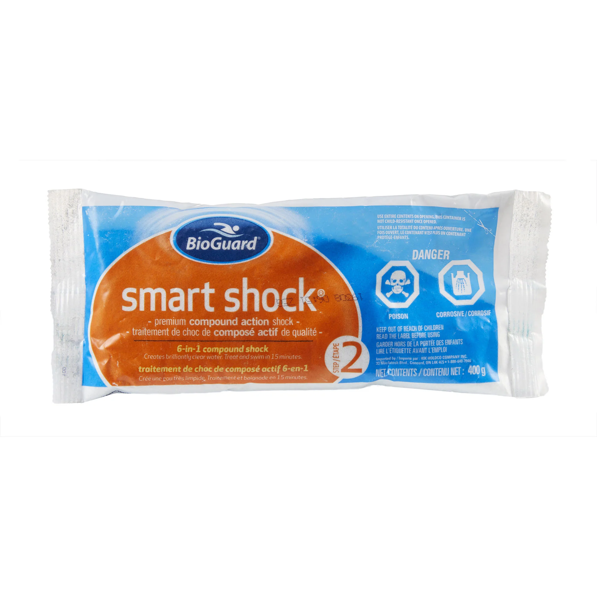 Traitement de choc de 400 g pour piscine - Smart Shock Bioguard