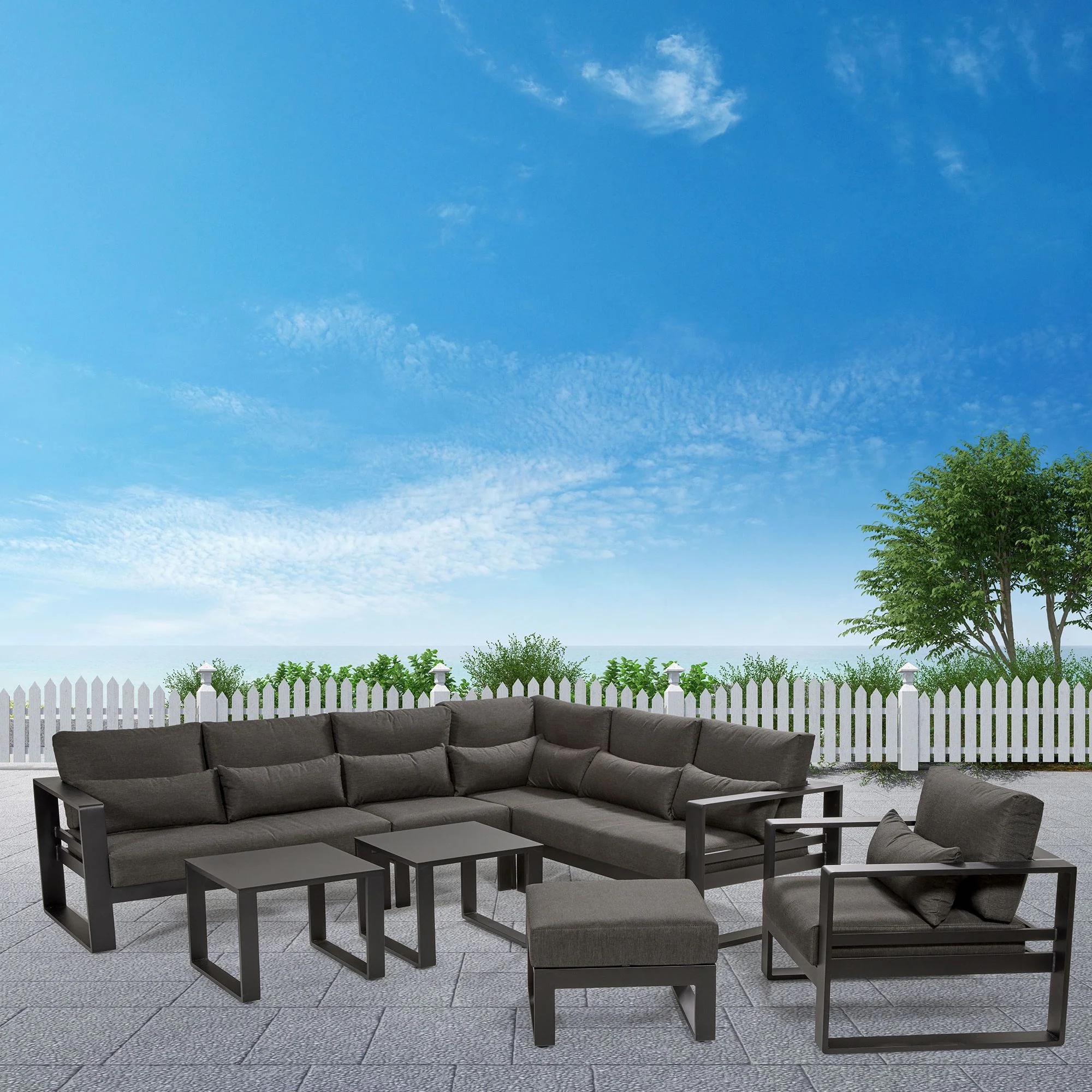 Sectionnel Nikki II – Design contemporain avec trois options de table - Image 2