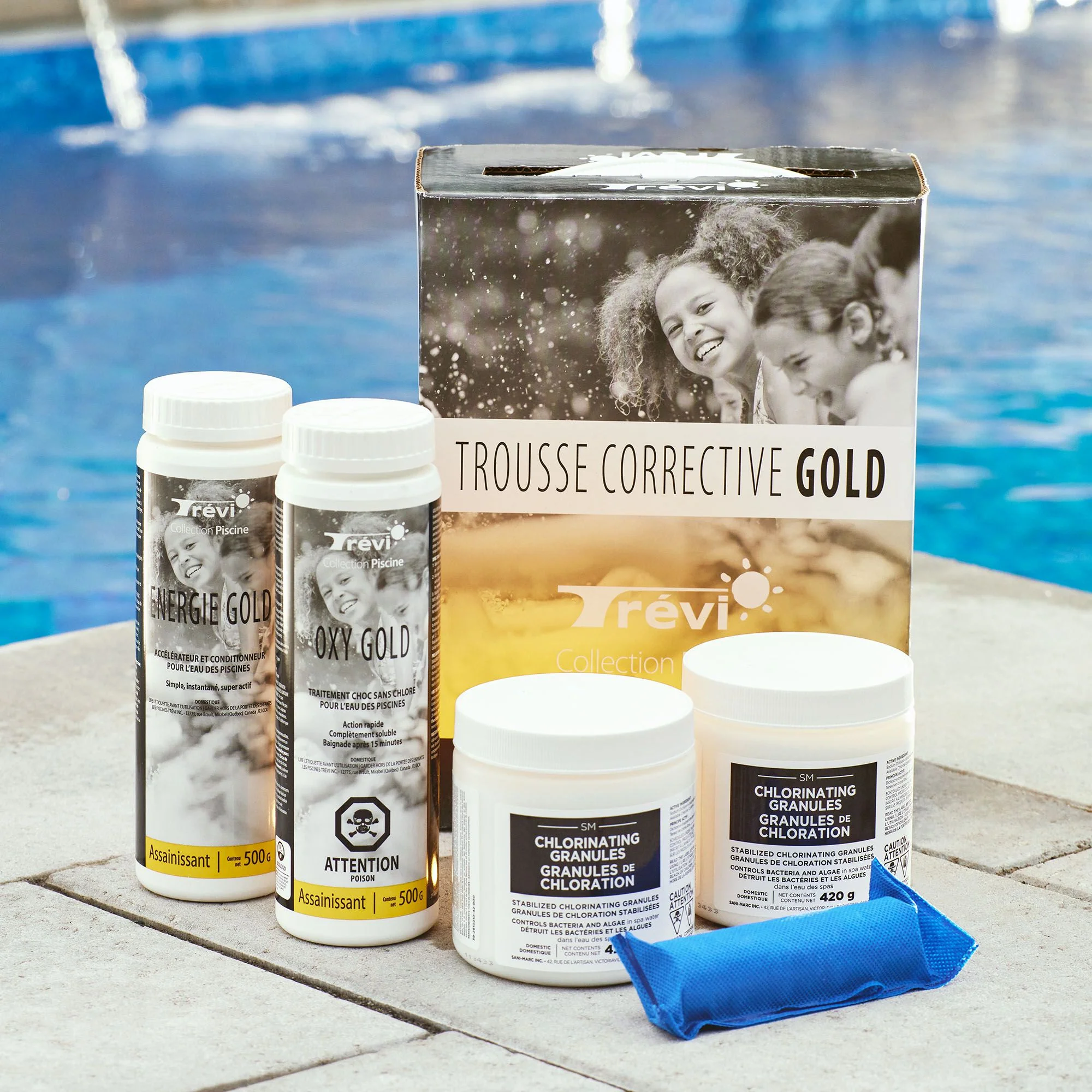 Trousse d'ouverture et corrective gold pour piscine - Image 3